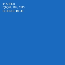 #1A6BC0 - Science Blue Color Image