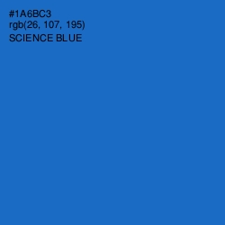 #1A6BC3 - Science Blue Color Image