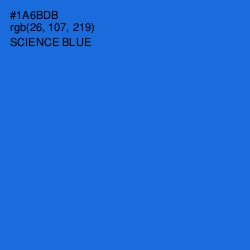 #1A6BDB - Science Blue Color Image