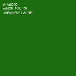 #1A6C0D - Japanese Laurel Color Image