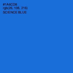 #1A6CD8 - Science Blue Color Image