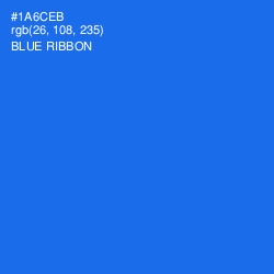 #1A6CEB - Blue Ribbon Color Image