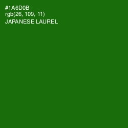 #1A6D0B - Japanese Laurel Color Image