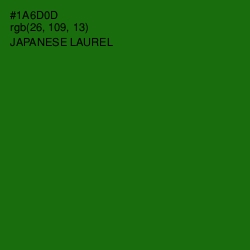 #1A6D0D - Japanese Laurel Color Image