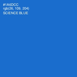 #1A6DCC - Science Blue Color Image