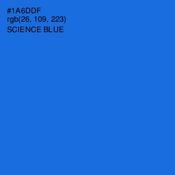 #1A6DDF - Science Blue Color Image