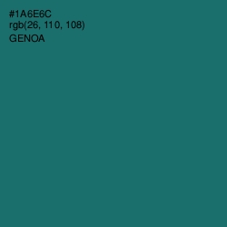 #1A6E6C - Genoa Color Image