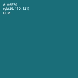 #1A6E79 - Elm Color Image