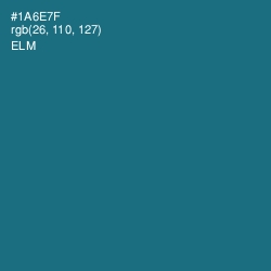 #1A6E7F - Elm Color Image