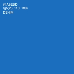 #1A6EBD - Denim Color Image