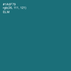 #1A6F79 - Elm Color Image