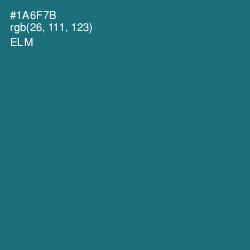 #1A6F7B - Elm Color Image