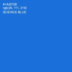 #1A6FDB - Science Blue Color Image