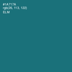 #1A717A - Elm Color Image