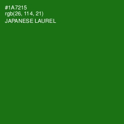 #1A7215 - Japanese Laurel Color Image