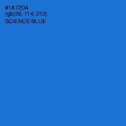 #1A72D4 - Science Blue Color Image