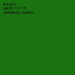 #1A7311 - Japanese Laurel Color Image