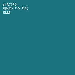 #1A737D - Elm Color Image