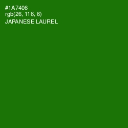 #1A7406 - Japanese Laurel Color Image
