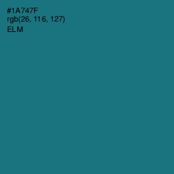 #1A747F - Elm Color Image