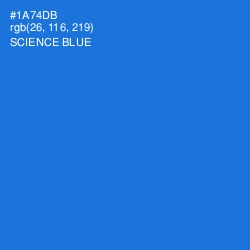 #1A74DB - Science Blue Color Image