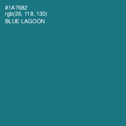 #1A7682 - Blue Lagoon Color Image