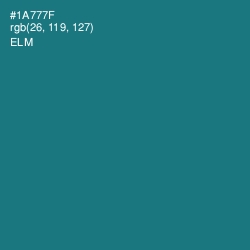 #1A777F - Elm Color Image