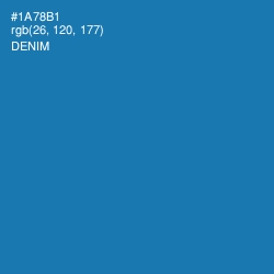 #1A78B1 - Denim Color Image