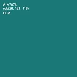 #1A7976 - Elm Color Image