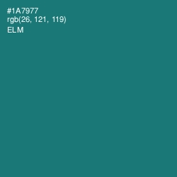 #1A7977 - Elm Color Image