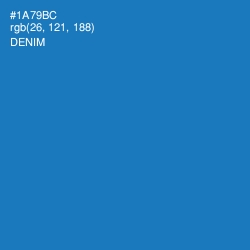 #1A79BC - Denim Color Image