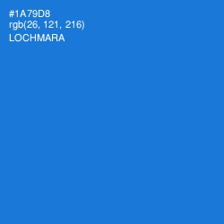 #1A79D8 - Lochmara Color Image