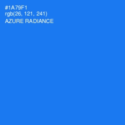 #1A79F1 - Azure Radiance Color Image