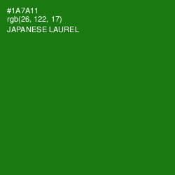 #1A7A11 - Japanese Laurel Color Image