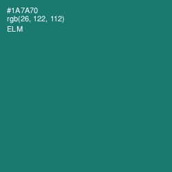 #1A7A70 - Elm Color Image