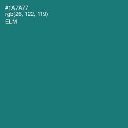 #1A7A77 - Elm Color Image