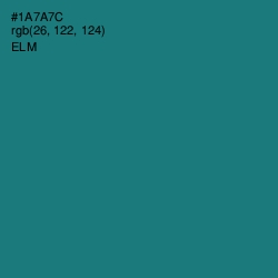 #1A7A7C - Elm Color Image