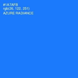 #1A7AFB - Azure Radiance Color Image