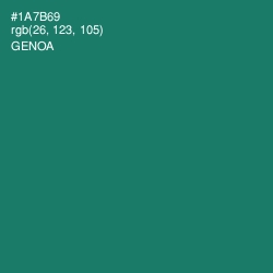 #1A7B69 - Genoa Color Image