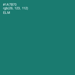 #1A7B70 - Elm Color Image