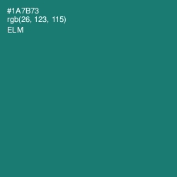 #1A7B73 - Elm Color Image