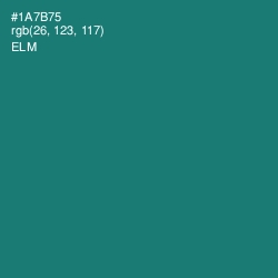 #1A7B75 - Elm Color Image