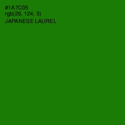 #1A7C05 - Japanese Laurel Color Image