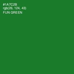 #1A7C2B - Fun Green Color Image