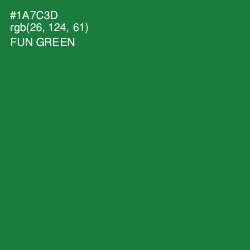 #1A7C3D - Fun Green Color Image