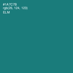 #1A7C7B - Elm Color Image