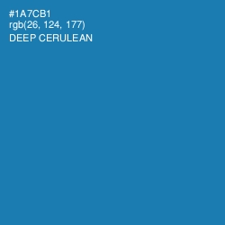 #1A7CB1 - Deep Cerulean Color Image