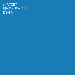 #1A7CB7 - Denim Color Image