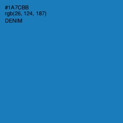 #1A7CBB - Denim Color Image