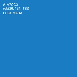 #1A7CC3 - Lochmara Color Image